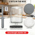 2 Pack 40oz Premium Pro Sourdough Starter Jar Kit - Large Wide Mouth Sourdough Bread Jar with Marked Feeding Band