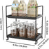 NLBTW 2-Tier Counter Countertop Bathroom Organizer, Thickened Plastics Makeup Skincare Perfume Organizers for Vanity