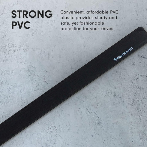 Messermeister 12” Slicer Edge-Guard, Black - Functional Knife Protector for Slim-Blade Knives