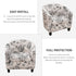 2 14 NILUOH Club Chair Slipcover Piece Stretch Barrel Chair Covers Printed Tub Chair Slipcovers Soft Accent Armchair