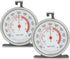 Taylor 5932 Large Dial Kitchen Cooking Oven Thermometer, 3.25 Inch Dial, Stainless Steel, Silver - 2 PACK