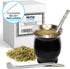 Norte Yerba Mate Cup Kit, 8-Ounces Traditional Mate Tea Cup/Gourd Set, Includes 2 Bombillas (Yerba Mate Straw) &