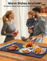 Aloihoy 6 Setting, Electric Warming Tray with Temperature Rollable & Portable, Full Surface Heating Food Warmer