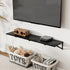 16W 12D Set 2, 12 Inch Axeman Deep Floating Shelves for Wall, x Black Floating Shelves of Deep Large Wall Mounted