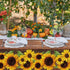 Tegeme 2 Countryside 54 108 Inch Pcs Sunflower Wood Grain Plastic Rustic Tablecloth Vintage Rectangle Table Covers