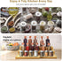 Spice Rack Organizer for Cabinet, 3 Tier Expandable Bamboo Spice Storage, Great for Kitchen Cabinet, Cupboard,Pantry and More by Lenwi