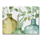CounterArt Greenery Decorative 3mm Tempered Glass Cutting Board, 10” x 8”, Dishwasher Safe, USA Made