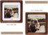 4x4 3x3, Square Picture Frame with Mat for USA-Sourced Natural Walnut Wood Handcrafted Rounded Corner with Real Glass