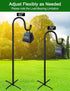 Ottsuls Shepherd-Hooks Adjustable for Bird-Feeder Lantern Plant-Hook Garden-Stake - Plant Stand Hanger for Outdoor