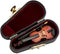 Broadway Gift Co. Miniature Violin Polished Wood Table Top Décor, 3 inch