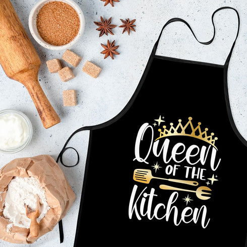 Grilling Aprons for Women Men,Bbq Baking Apron for Men Women,King and Queen Aprons, Funny Aprons for Couple