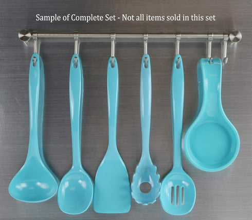 Calypso Basics by Reston Lloyd 4-Piece Melamine Utensil Set, Turquoise