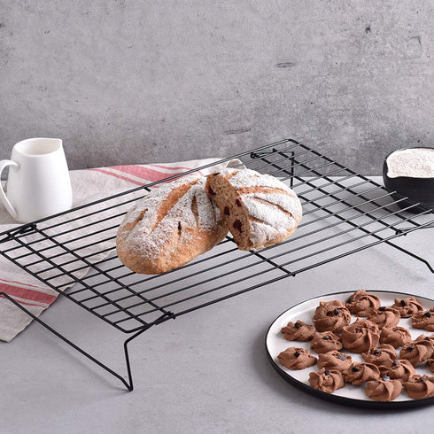 Cooling Rack - 3-Tier Stainless Steel Stackable Baking Racks for Roasting, Grilling, Collapsible & Heavy Duty