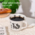 11 oz (Set 4, Ceramic Coffee Mug, Small Novelty Unique Teacup with Handle, Stoneware Cup for Tea Mocha Latte Cappuccino