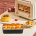 Herogo Non-Stick Loaf Pan, 9 x 5 Inch Stainless Steel Meatloaf Baking Pan, Oven Safe, Black