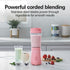Hamilton Beach Portable Blender for Shakes and Smoothies, 14 Oz BPA Free Travel Cup, Coral