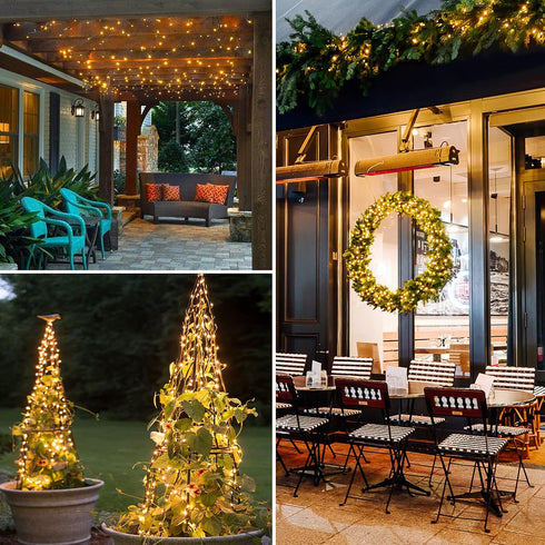 2 Pack 400 132ft JMEXSUSS Fairy Lights Battery Operated with Remote, Total LED Battery Powered String Lights, Fairy