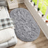 LOCHAS Fluffy Bedroom Rug, 2.6' x 5.3', Shaggy Area Rug for Bedroom Bedside, Soft Oval Throw Rugs for Living Room Kids
