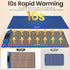 3 Food Warming Mat, Roll Up Electric Warming Tray, Graphene Heating Film Fast Full Surface Heating Mat with Level