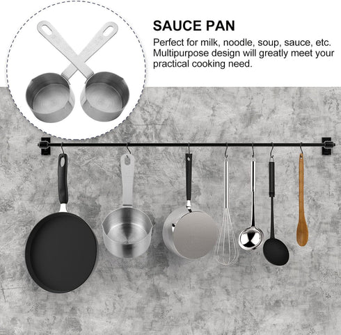 Noodles Cooker Pot, Stainless Steel Saucepan with Dual Pour Spout for Kitchen