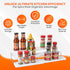 3 Tier Spice Rack Organizer - Expandable 3-Level Seasoning & Spice Organization for Cabinet, Pantry, Kitchen Countertop - Adjustable Length with Sturdy Metal Frame - White by OMAIA