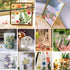 BIHRTC 100PCS Dried Pressed Flowers, Assorted Real Dried Leaves for Resin Scrapbooking DIY Candle Accessories