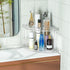 2 9.5x9.5x8 Inch, Countertop Sezanrpt Tier Acrylic Corner Shelf Organizer Storage Transparent Corner Shelf