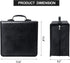 CD Case - 400 Capacity DVD Wallets, Protective CD Storage Organizer Holder Album Box Binder (Black Leather)