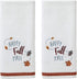 SKL Home Harvest Happy Fall Y'all Hand Towel Set for Bath/Kitchen/Bar, 16" x 25", White, 2 Count