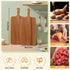 6 Pack (17 7 Acacia Wood Cutting Board with Handle Wooden Kitchen Chopping Boards Large Wooden Charcuterie Boards
