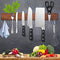 Magnetic Knife Holder for Wall, 16 Inch Walnut Wood Knife Strip with 2 Hooks, Extra Strong Magnet