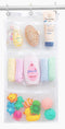 Handy Laundry Shower Curtain Bathroom Organizer - 9 Pockets for Toiletries and Kid's Toys.