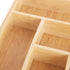 Juvale Bamboo Silverware Drawer Organizer, 6 Slots Wooden Cutlery Tray Holder for Kitchen, 14.5 x 10.25 x 1.75 In