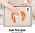 Quarter Sheet Pan, Non-Stick Baking Sheet, Cookie Sheets with Square Texture Pattern, Thicker Carbon Steel Baking Tray
