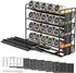 20 801 SpaceAid Pull Out Spice Rack Organizer with Jars, Heavy Duty Slide Out Seasoning Organizer for Kitchen Cabinets