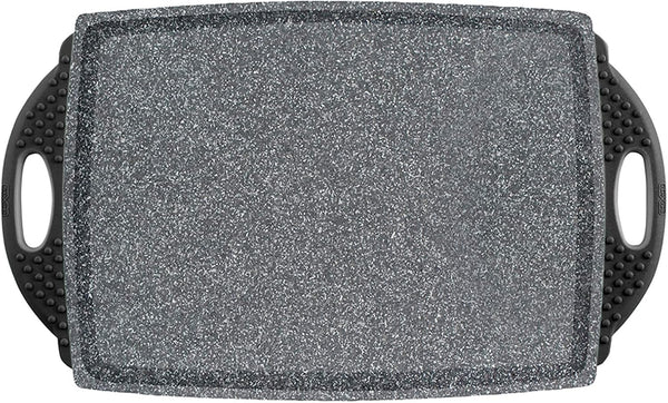 Dexas Heavy Granite Cutting Board with Nib Handles - 10 x 15 Inches - Heavy Granite Poly by Dexas