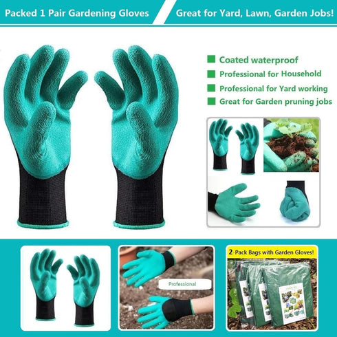 3-Pack 106 Bags(D31,H31 inch) 4 Professional Gallon Large Lawn Garden Big Yard Waste Bags with Gardening Gloves