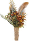 Boho Feather Boutonniere for Men, Handmade Brown Boutonniere for Wedding, Rustic Corsage for Groomsmen, Formal Dinner