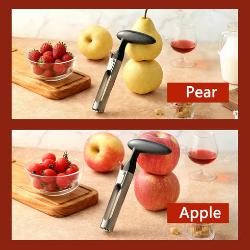 COKUMA Apple Corer, Comfortable Handle and Sharp Serrated Blade Apple Core Remover, Sturdy and Easy to Use for Apple