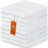 DecorRack 8 Pack 100% Cotton Wash Cloth, Luxurious Soft, 12 x 12