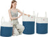 NatureMe XXXLarge Cotton Rope Woven Laundry Basket (6 Colors) - 23” x 17” - Home Storage Hamper Bin