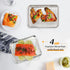 TeamFar Toaster Oven Pan with Rack Set, 10.5 x 8 x 1 Inch Stainless Steel Baking Pan Tray with Grid Rack