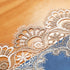 72 Inches (16x72 inch,Blue) Vintage Lace Dining Table Runner, Macrame Coffee Table Runners for Kitchen Home Christmas