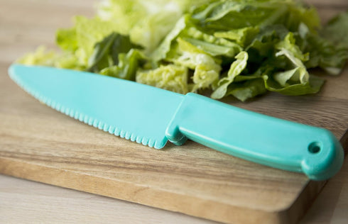 Green Plastic Lettuce Slicing Knife