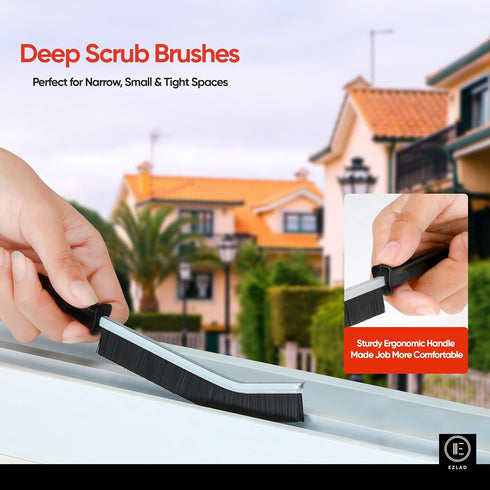 5 Pcs Multifunctional Crevice Cleaning Brush, Hard Bristle Grout Gap Cleaning Brushes for Bathroom, Kitchen, Household