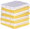 AMOUR INFINI Cotton Kitchen Dish Cloths Set of 8, Highly Absorbent, Super Soft Premium Terry Cleaning Cloth (12"x12"