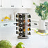 20 5-Year Countertop 3 oz Orii Jar Rotating Spice Rack with Spices Included & Free Spice Refill Program Stainless Steel