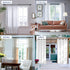 Curtain Rods for Windows 48-84 inch, 3/4 inch Heavy Duty Adjustable Decorative Rods for Bedroom and Living Room