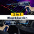 DIFABELLA 2-in-1 Wireless Car Vacuum Cleaner, High Power Cordless Mini Vacuum with LED Lighting