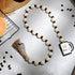 Jetec Coffee Bar Decor, Wood Bead Garland with Tassel for Coffee Bar Try Decor Accessories